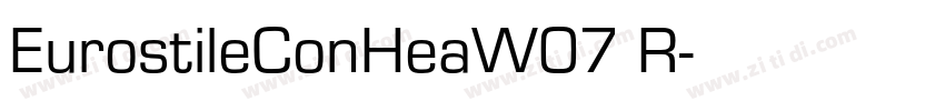 EurostileConHeaW07 R字体转换
